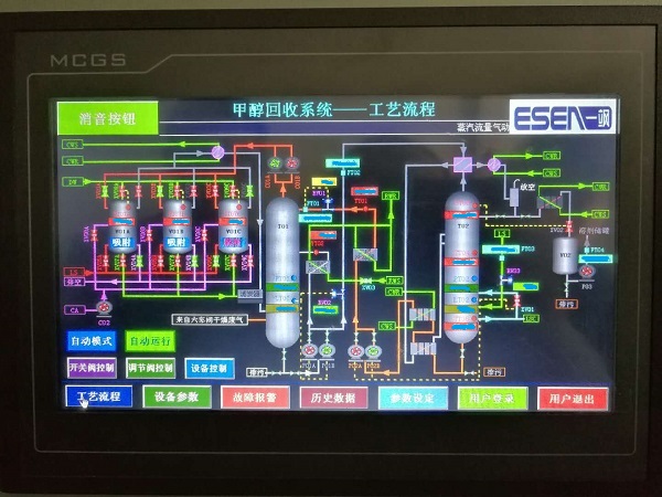 河北某制藥公司甲醇廢氣處理系統